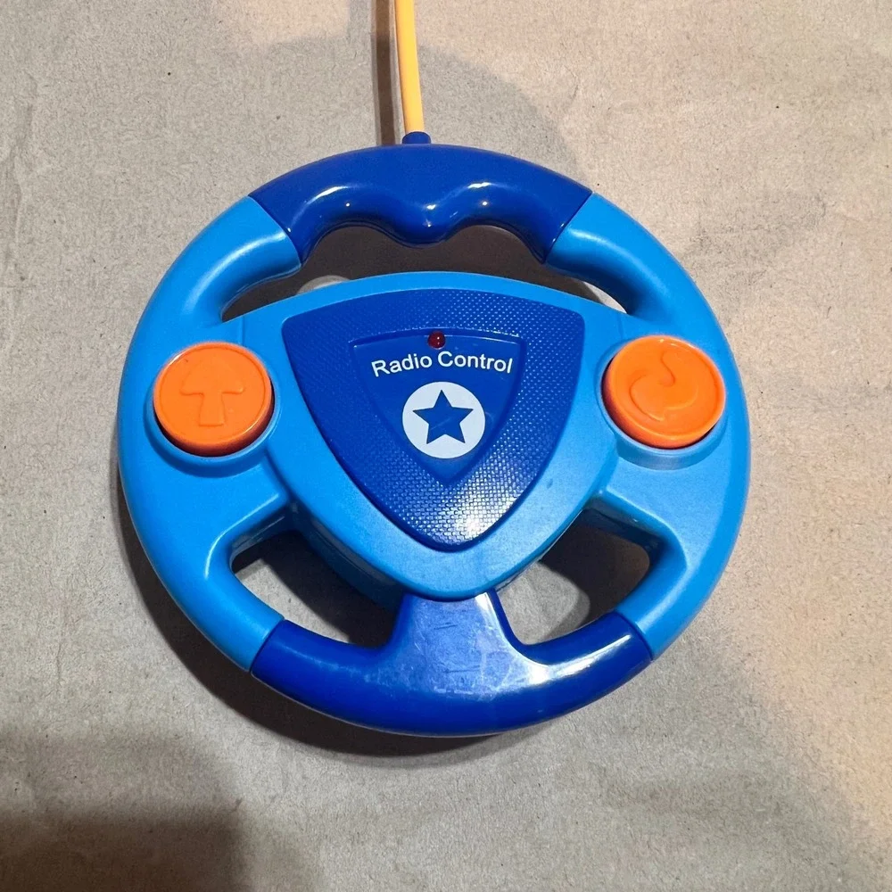 Shantou RC Steering Wheel Controller Blue 27MHz Kids Toy Remote Control Replace